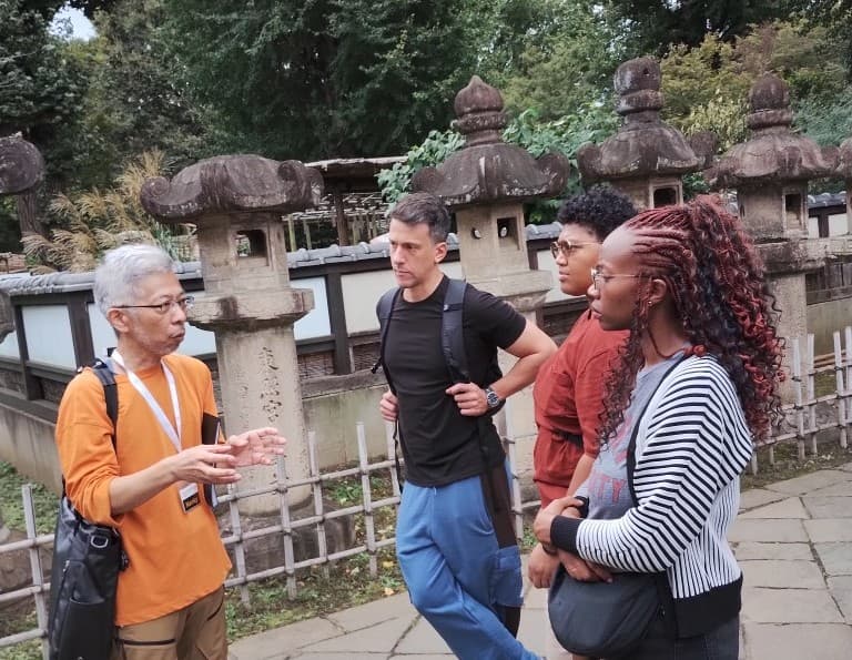 Small group tour at Ueno Toshogu Shrine Tokyo.